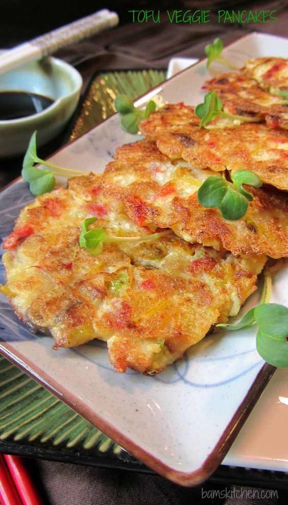 Tofu Veggie Pancakes Healthy Food Ideas