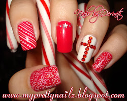 nail christmas stamping cross jesus christian tutorial rhinestone
