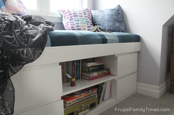 How To Diy A Simple Built In Window Seat An Ikea Hack Frugal