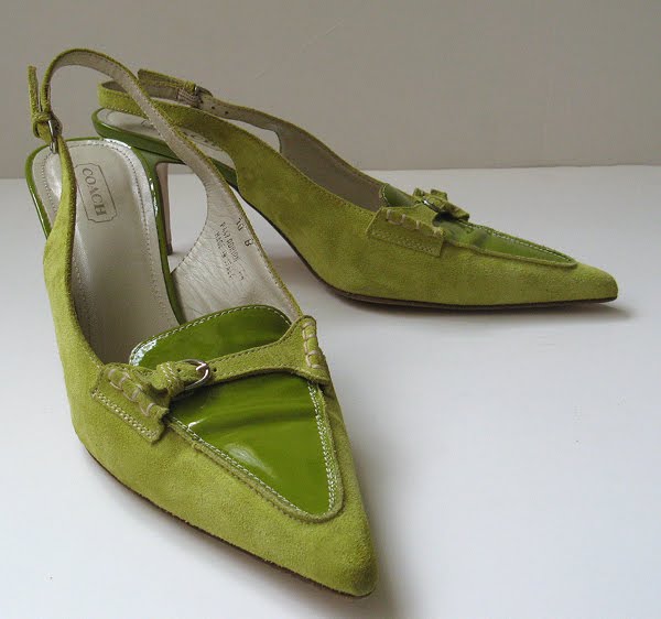 COACH SANDALS GREEN SHOES COACH PUMPS SIZE 9 9.5 10