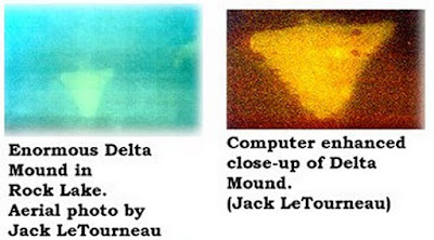 sonar scan of rock lake pyramids