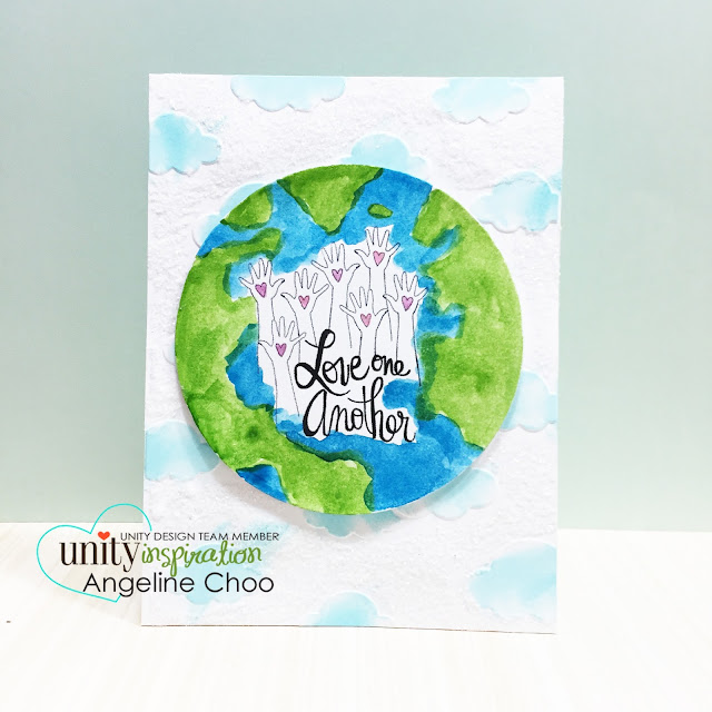 ScrappyScrappy: Frenzy of Unity Cards + [NEW VIDEOS] - Love one another #scrappyscrappy #unitystampco #card #cardmaking #youtube #quicktipvideo #craft #papercraft #handmade #gansaitambi #watercolor #globe #love