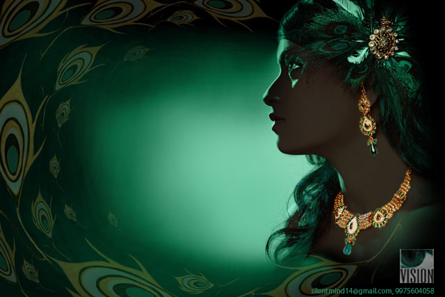 TANISHQ- JEWELRY(Model- Sharmila shinde) (Rain- NATURE RELATION THEME) collage campaign