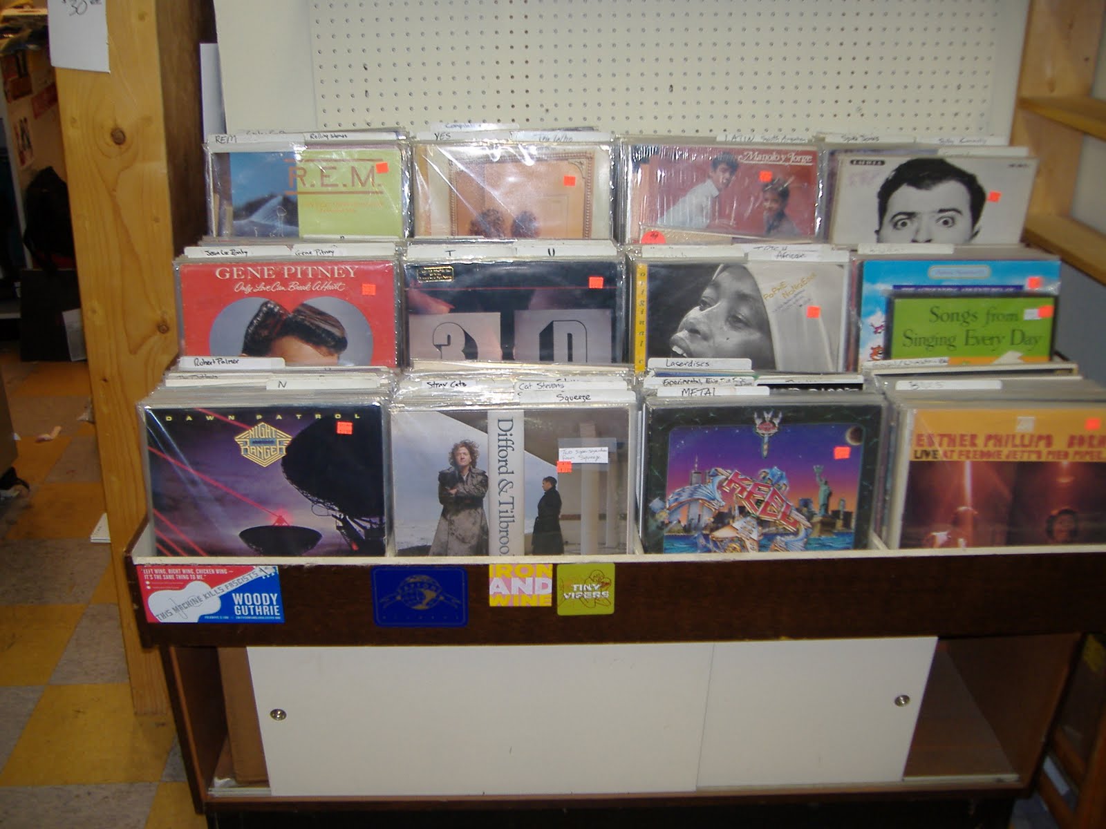 Hard Boiled Records Record racks for sale