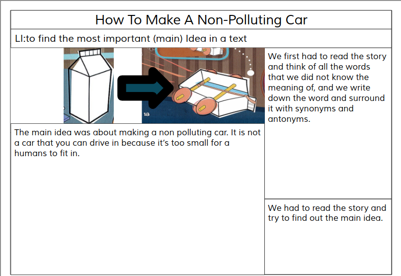 Jack Panmure Bridge School DLO How To Make A NonPolluting Car