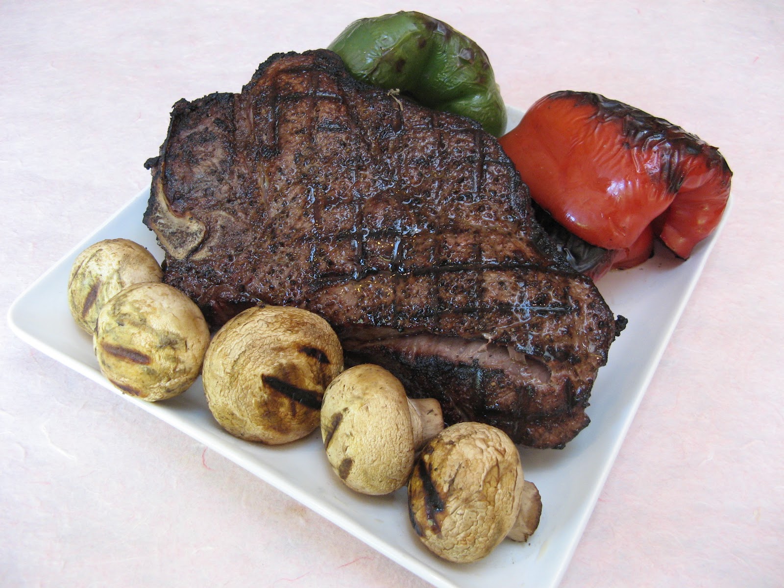 Duck Soup Easy Grilled MesquiteSmoked New York Steak and Vegetables