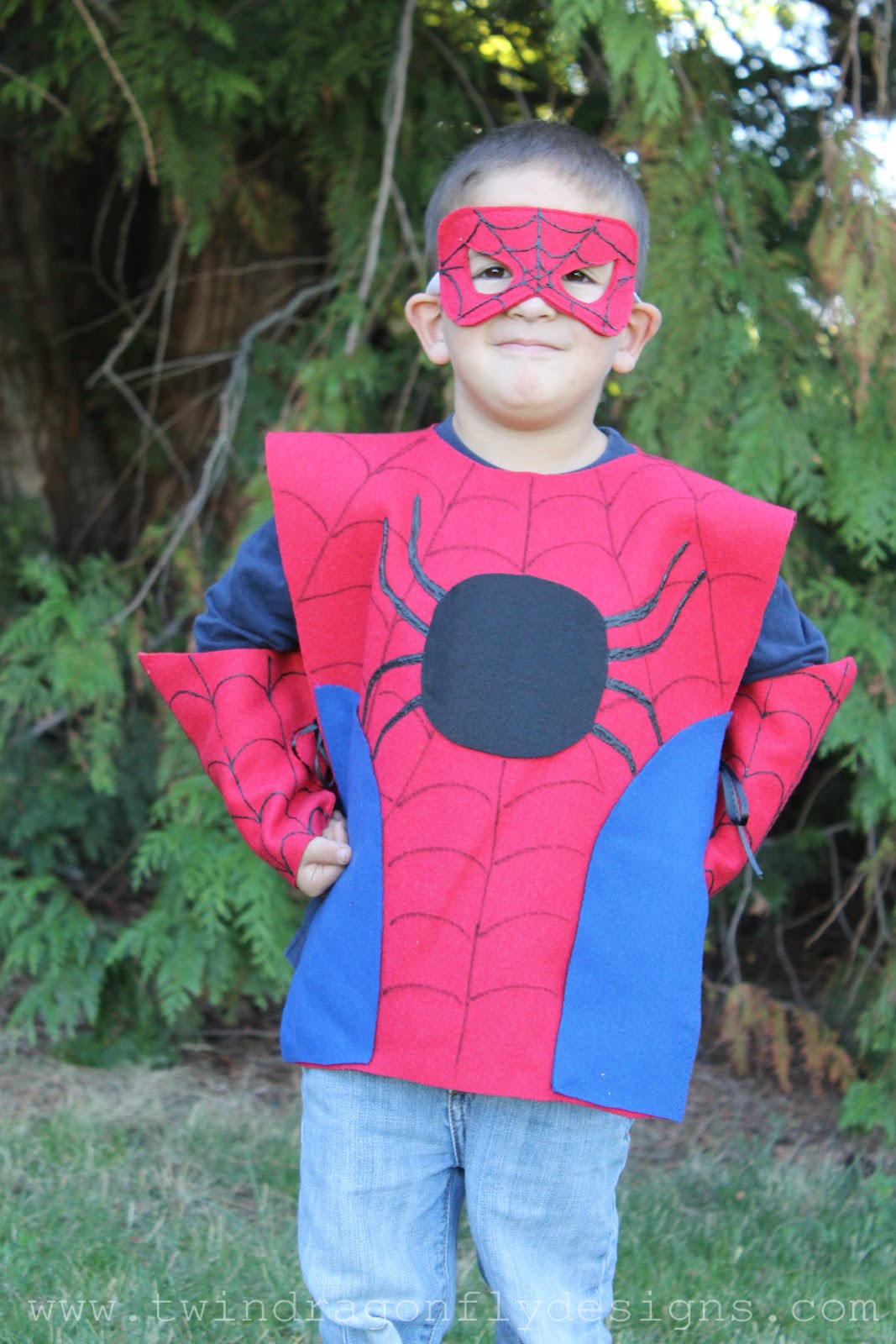 Spiderman Costume Pattern For Kids