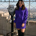 Priyanka Chopra In Blue Dress At Empire State Building