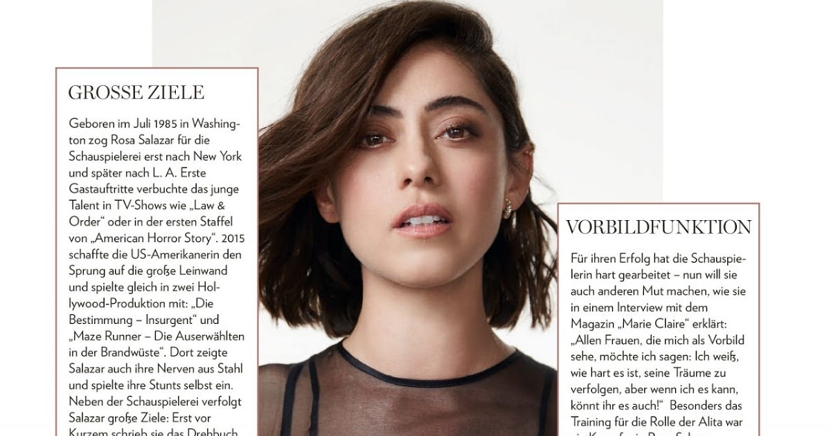 Rosa Salazar Cover Snaps For Look! Salzburg Februar 2019