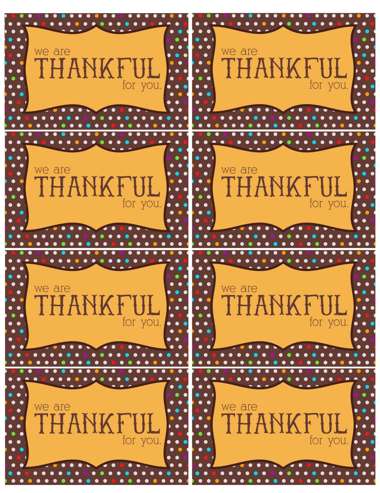 Extra Thankful For You Printable Free