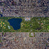 Maravillosa fotografía panorámica del Central Park en Nueva York
