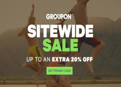 Groupon Up To 20% Off Sitewide Sale Promo Code