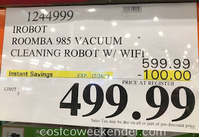 Deal for the iRobot Roomba 985 Robot Vacuum at Costco