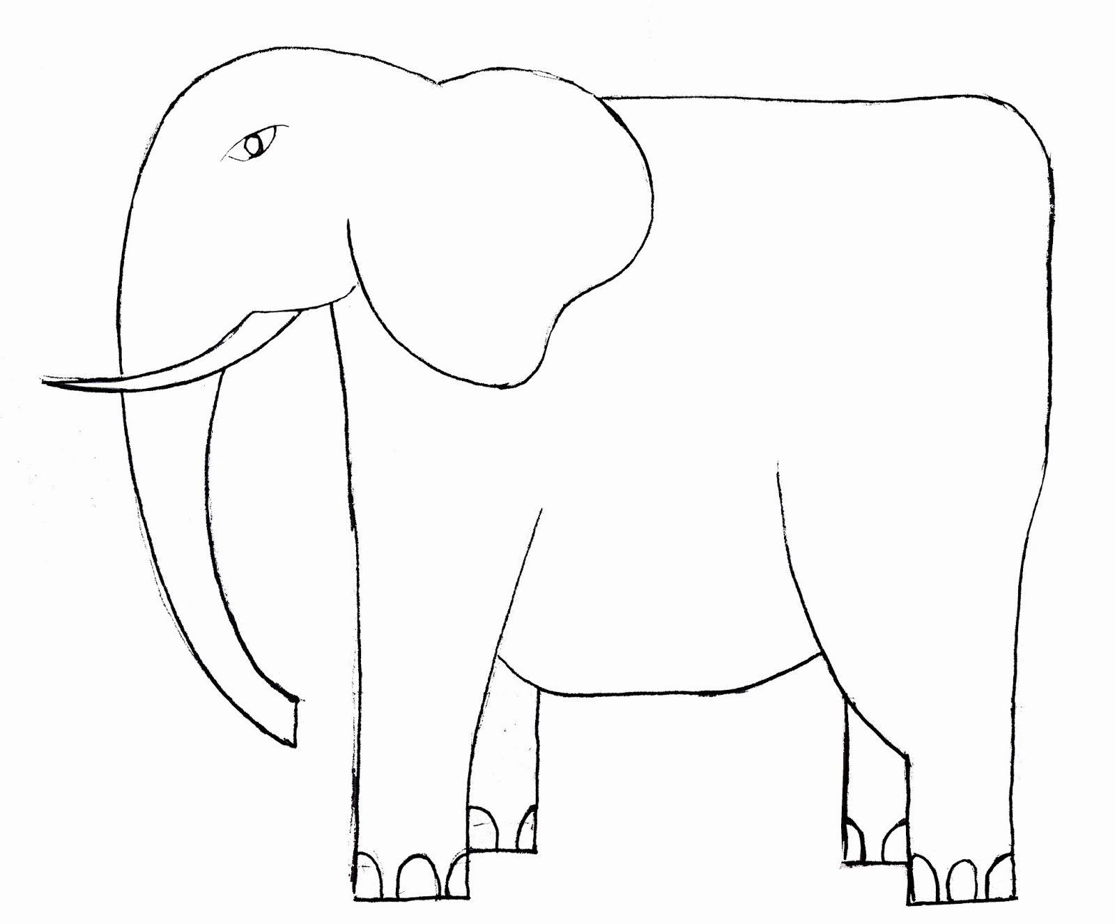 Panduan Pintar Membuat  Gambar  Hewan  Cara Menggambar Gajah 