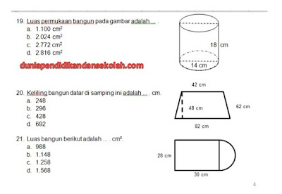 3 Paket Soal Simulasi Try Out Usbn Kelas 6 Sd Mi Matematika Sesuai Kisi Kisi 2017 2018 Irisan K 13 Dan Ktsp Dunia Pendidikan