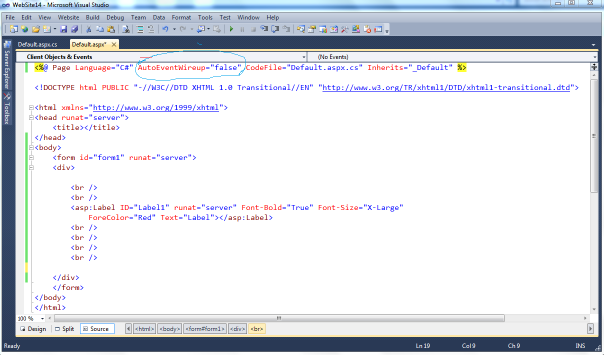 Page Directives and Page Properties in 4.0 Tutorials