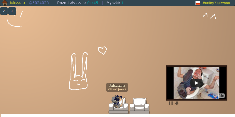 Transformice ♥: Moja mapa zrobiona W Viprin's Drawing Editor.