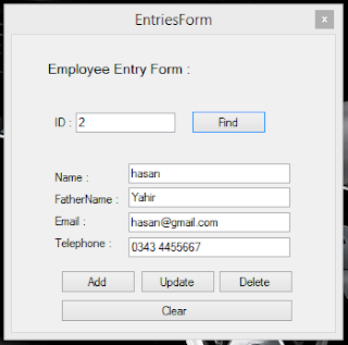 Employee Entry Form C#.Net | Coders - IN