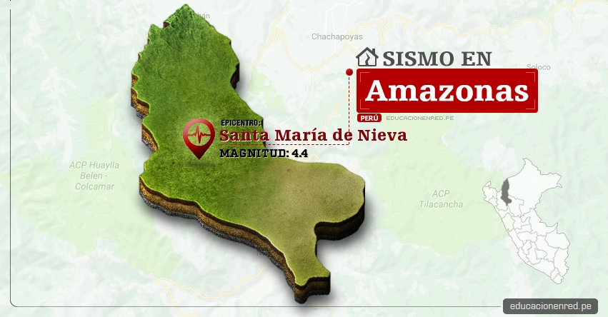 Temblor en Amazonas de 4.4 Grados (Hoy Domingo 4 Junio 2017) Sismo EPICENTRO Santa María de Nieva - Condorcanqui - IGP - www.igp.gob.pe Temblor en Amazonas de 4.4 Grados (Hoy Domingo 4 Junio 2017) Sismo EPICENTRO Santa María de Nieva - Condorcanqui - IGP - www.igp.gob.pe