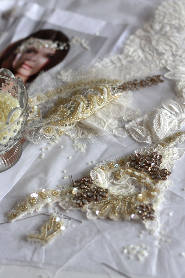 Handmade - beaded bridal hairband | Lotts and Lots | Making the ...