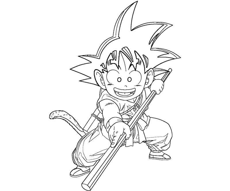 Goku 7 Coloring | Crafty Teenager