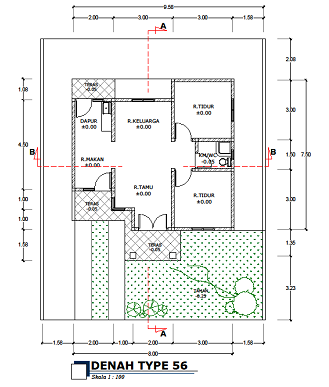 Denah NEW GAMBAR DENAH PONDASI RUMAH SEDERHANA Denah NEW GAMBAR DENAH PONDASI RUMAH SEDERHANA