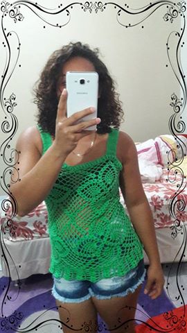 regata em crochê passo a passo