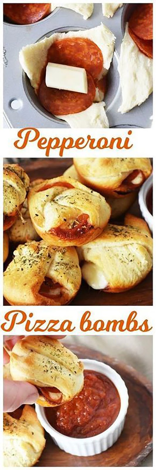 Pepperoni Cheese Pizza Bombs Pepperoni Cheese Pizza Bombs