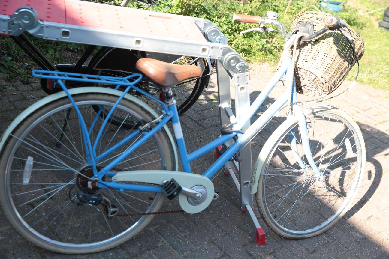 cycling on a pavement