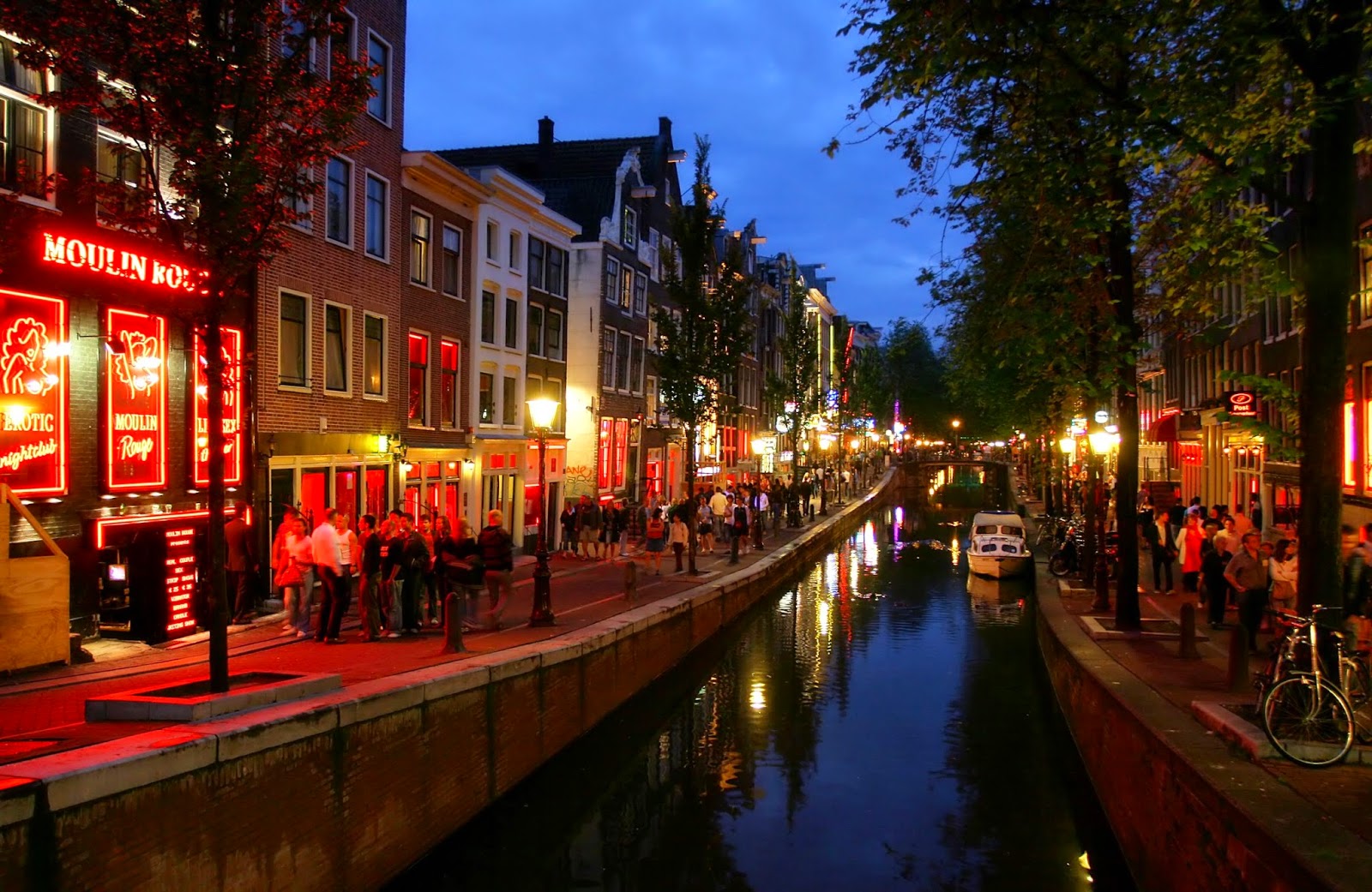 netherlands light Amsterdam district red