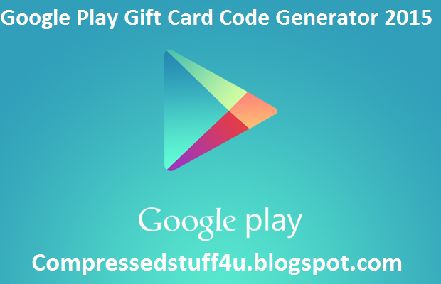 Google play gift card code generator 2015 latest Release