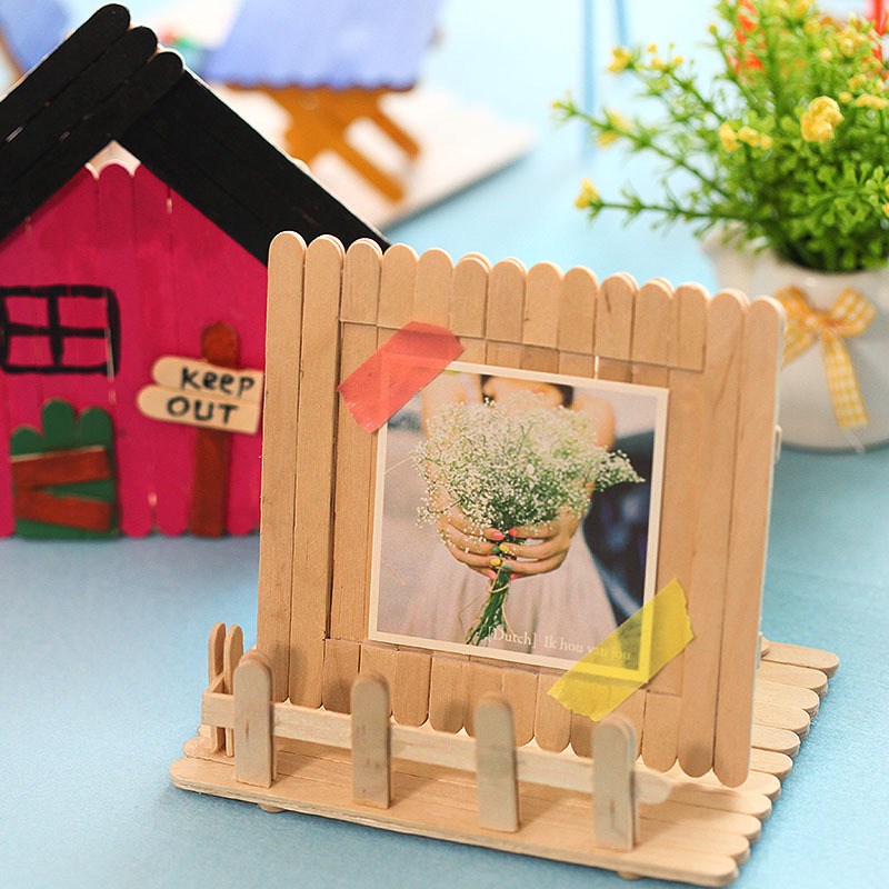 31 Makalah Kerajinan Bingkai Dari Stik Es Krim Untuk Mempercantik Ruangan