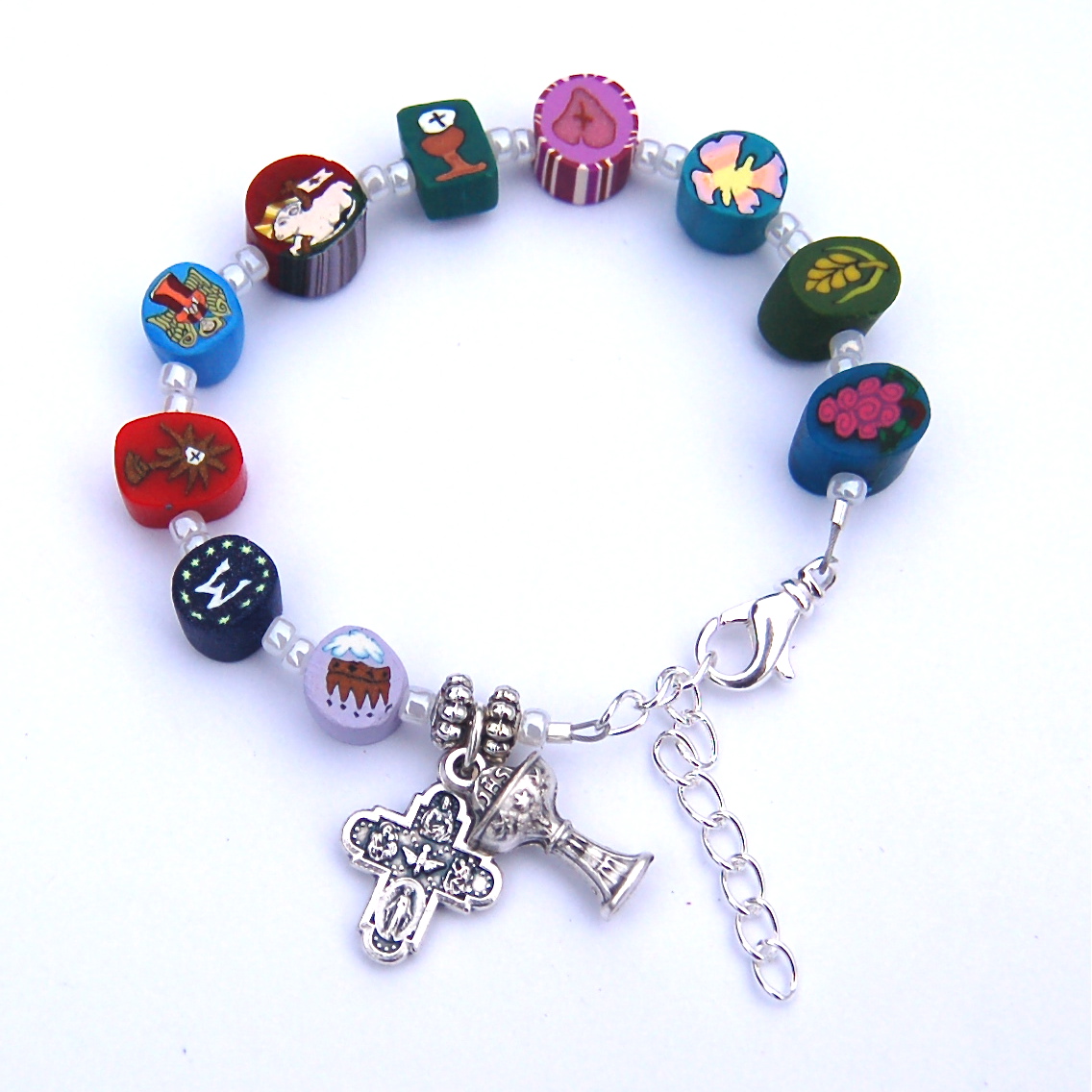 The Clay Rosary Girl New in Store Rosary Bracelets and Beaded Bookmarks