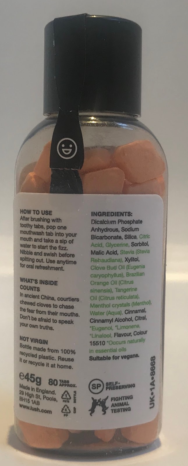 All Things Lush UK Brave Mouthwash Tabs