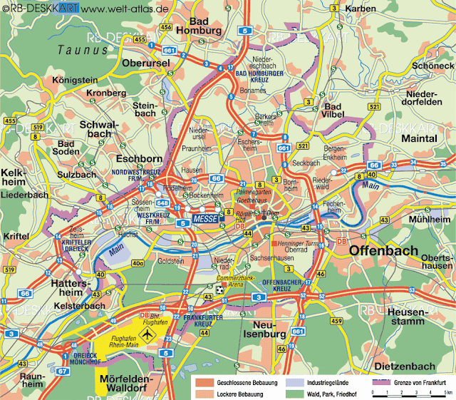 Frankfurt map