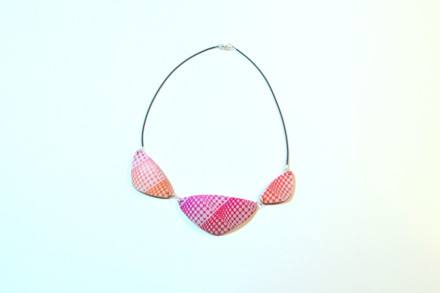 collar silkscreen arcilla polimérica