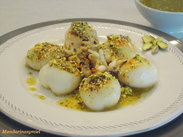 Sepias Con Aceite De Pistacho