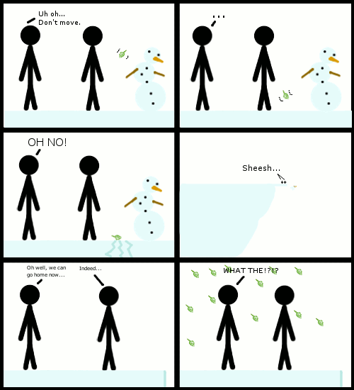 Sam's Stickman Comics: Stickman Comic - Snow