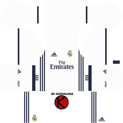 Real Madrid Kits 2016/2017 - Dream League Soccer 2017 & FTS15