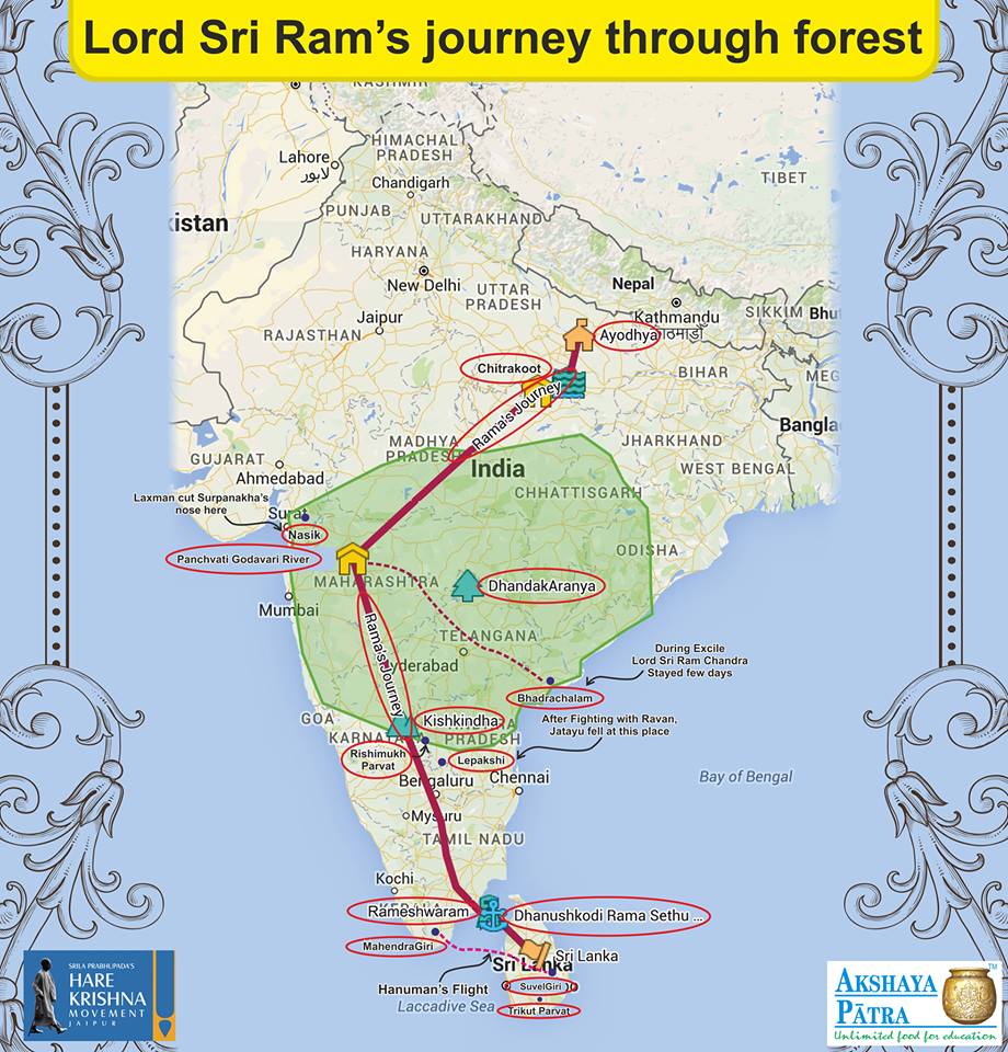 krishna1008 Map of Lord Rama