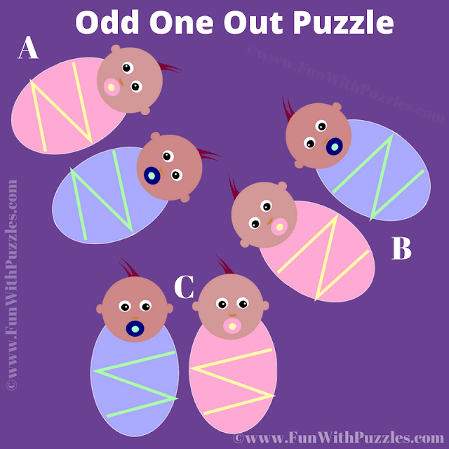 Odd One Out Picture Quiz for Kids: Newborn Babies