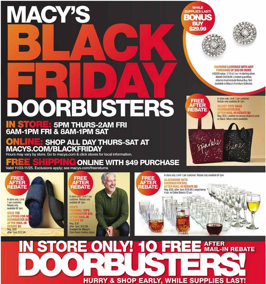 Amy's Daily Dose: Macy’s Black Friday Ad Released TONS OF FREEBIES!!!