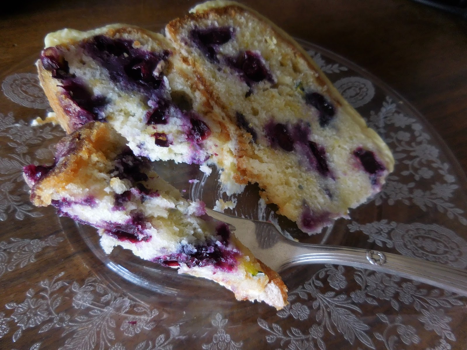 Blueberry Zucchini Cake with Lemon Cream Cheese Frosting