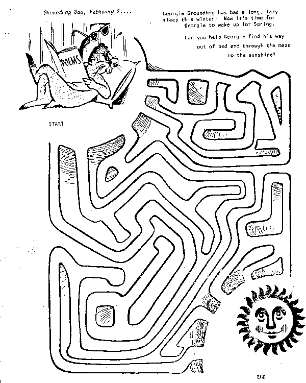Groundhog Day Activities For Preschool Goundhog Day Mazes Groundhog Day Activities For Preschool Goundhog Day Mazes