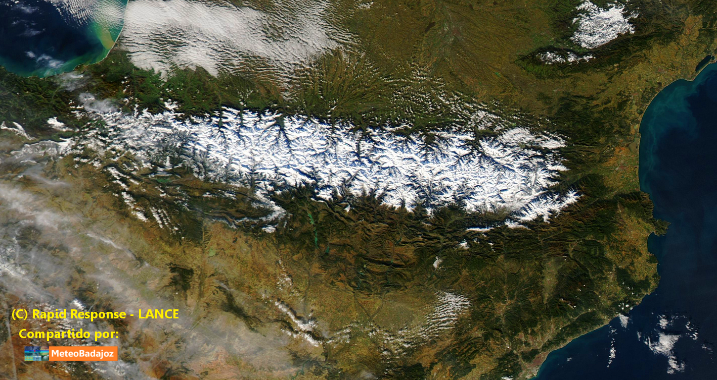 El Pirineo se viste de blanco.