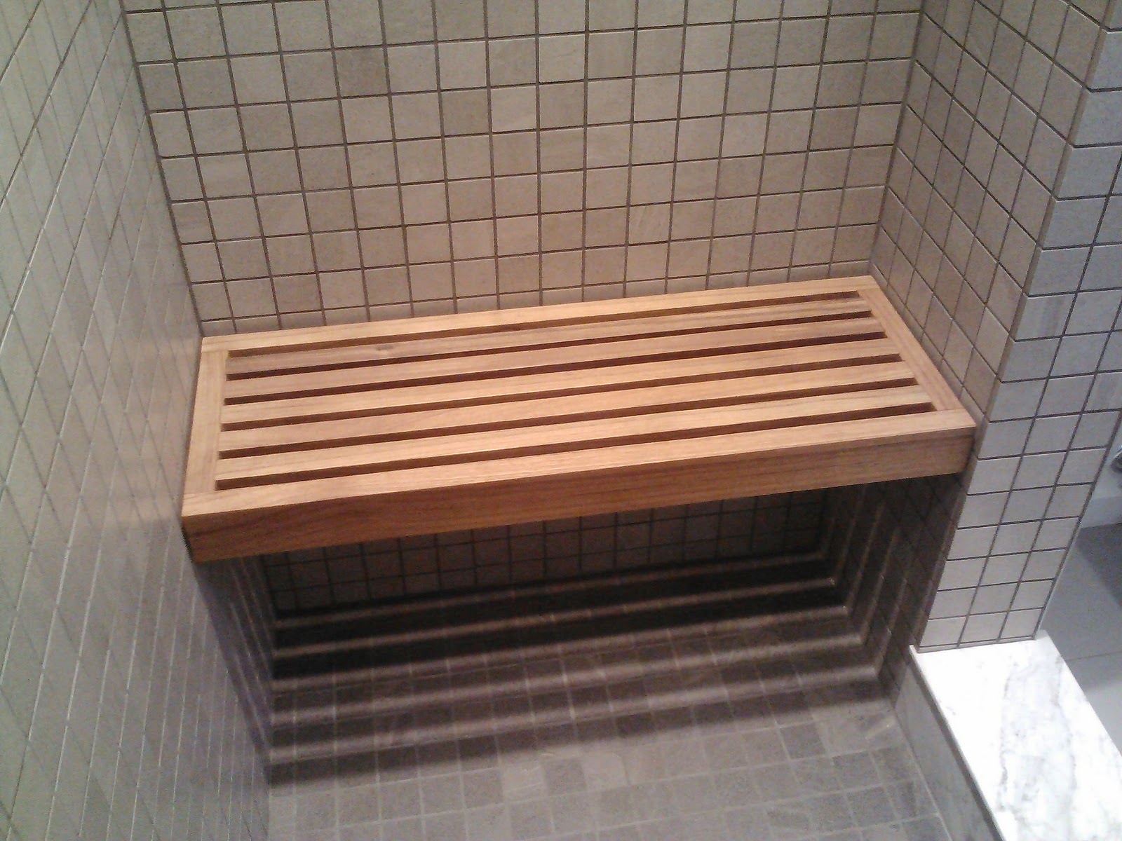 Built In Shower Bench
