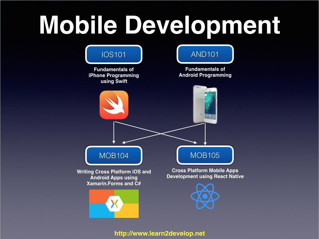 Updated Mobile Development Training Roadmap