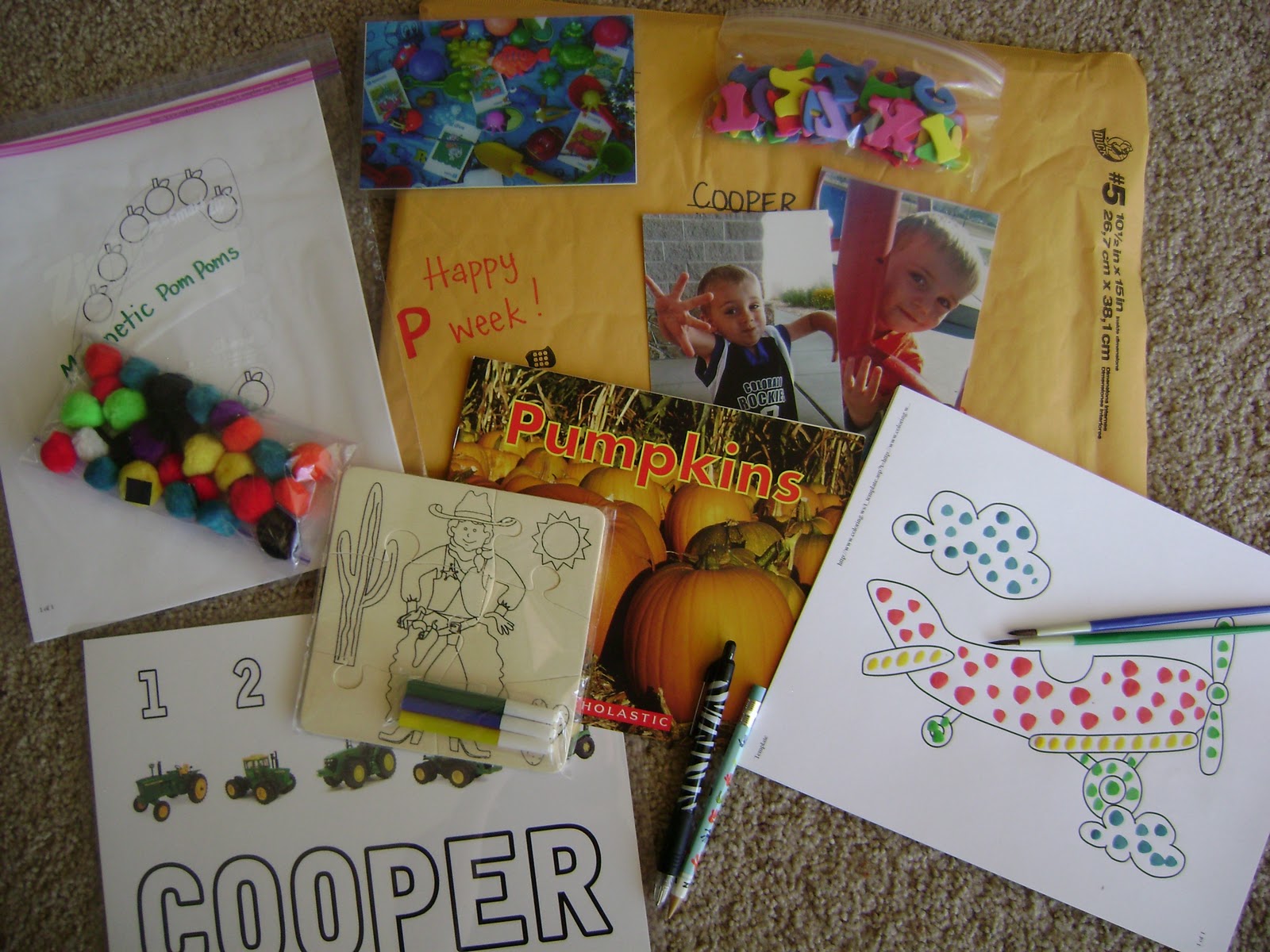 Teach Love Grow: P Week- Postcards and Packages