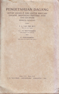 Buku Pengetahuan Dagang JB Wolters Groningen Jakarta 1951