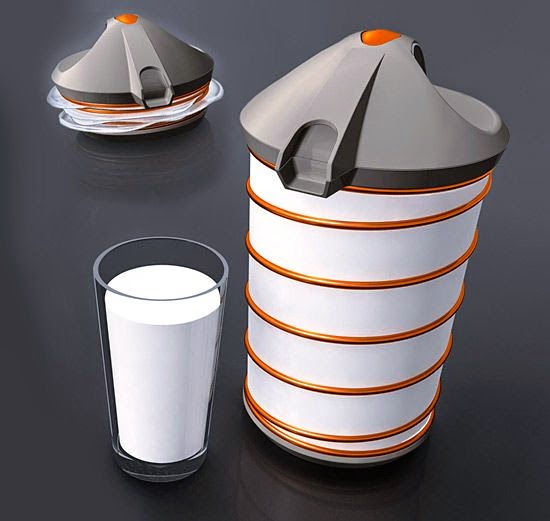 Κουτιά φρέσκου γάλακτος με τέχνη